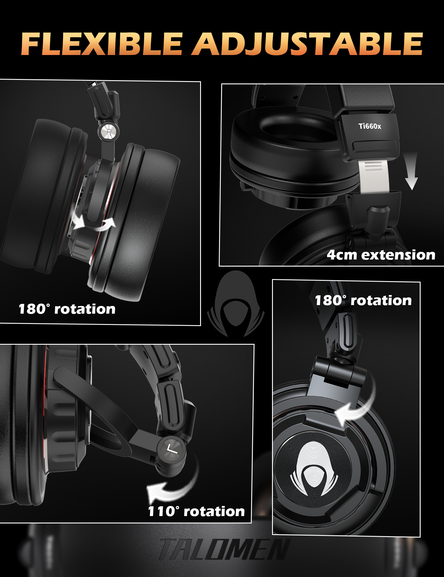Talomen Ti660x | Professional Studio Headphone for Monitoring Talomen Ti660x | Professional Studio Headphone for Monitoring