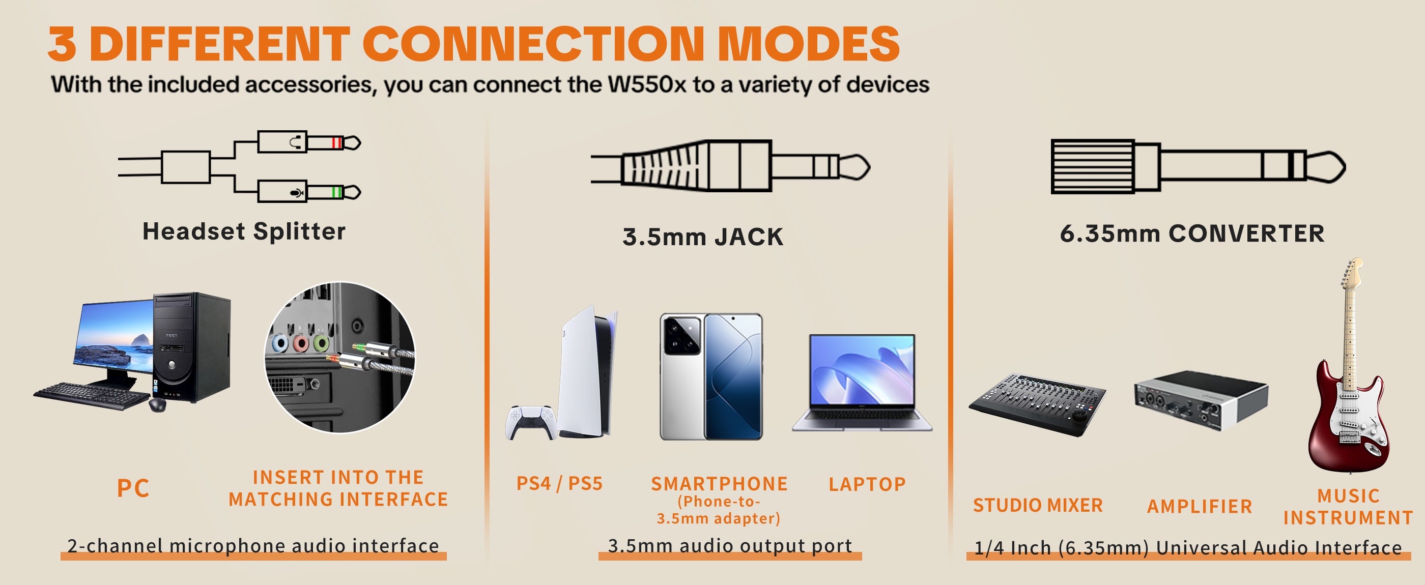 Talomen W550x | Studio Monitor Headphone with Mic Kit