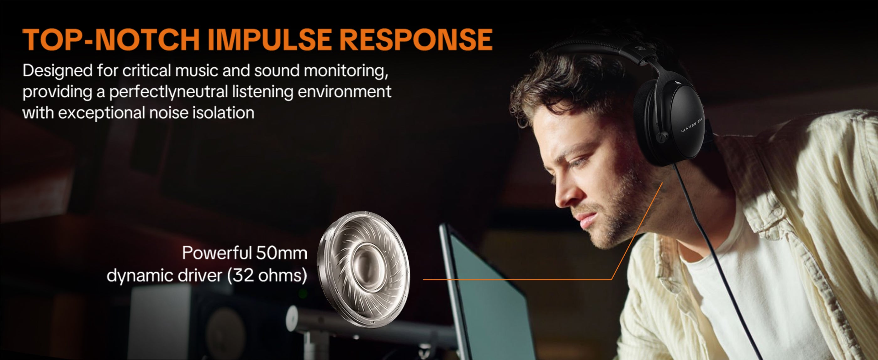 Talomen W550x | Studio Monitor Headphone with Mic Kit