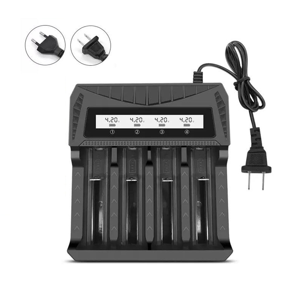 Caricabatterie per batterie agli ioni di litio per batterie 18650